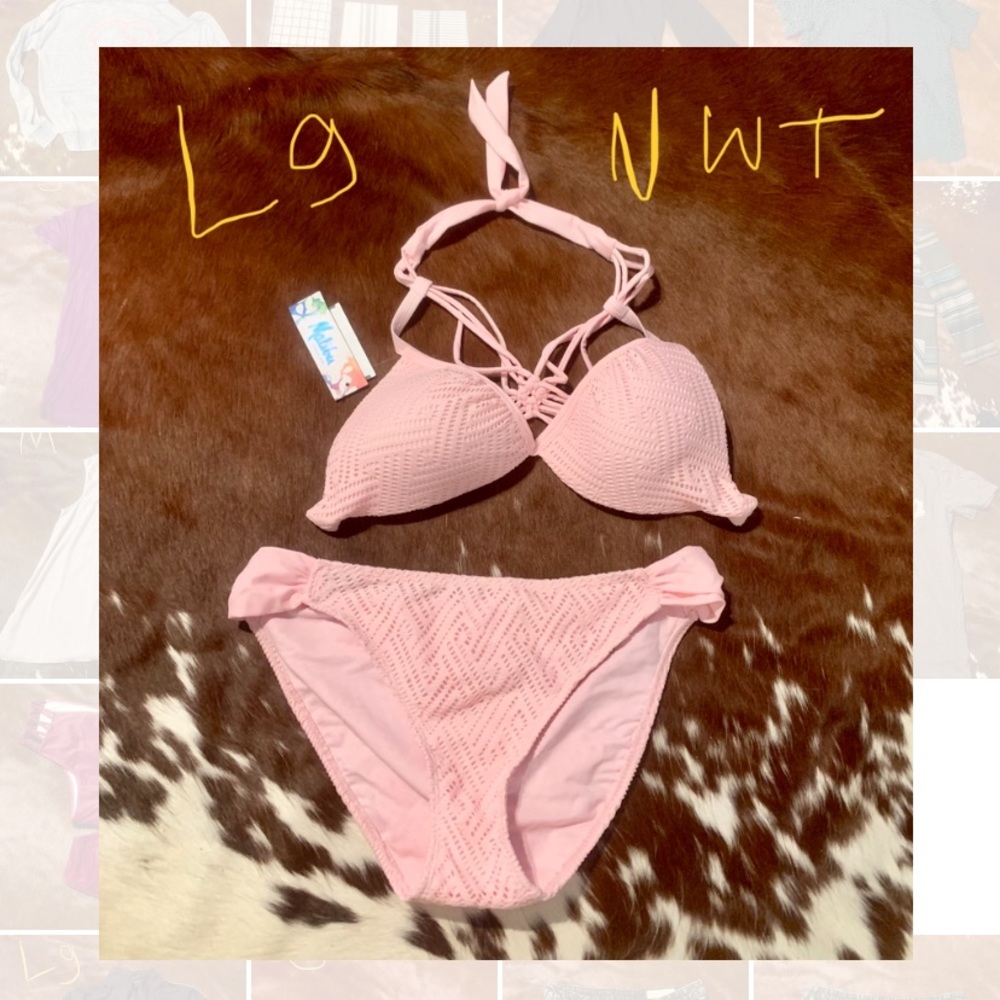 Brand New Pink Lace Bikini